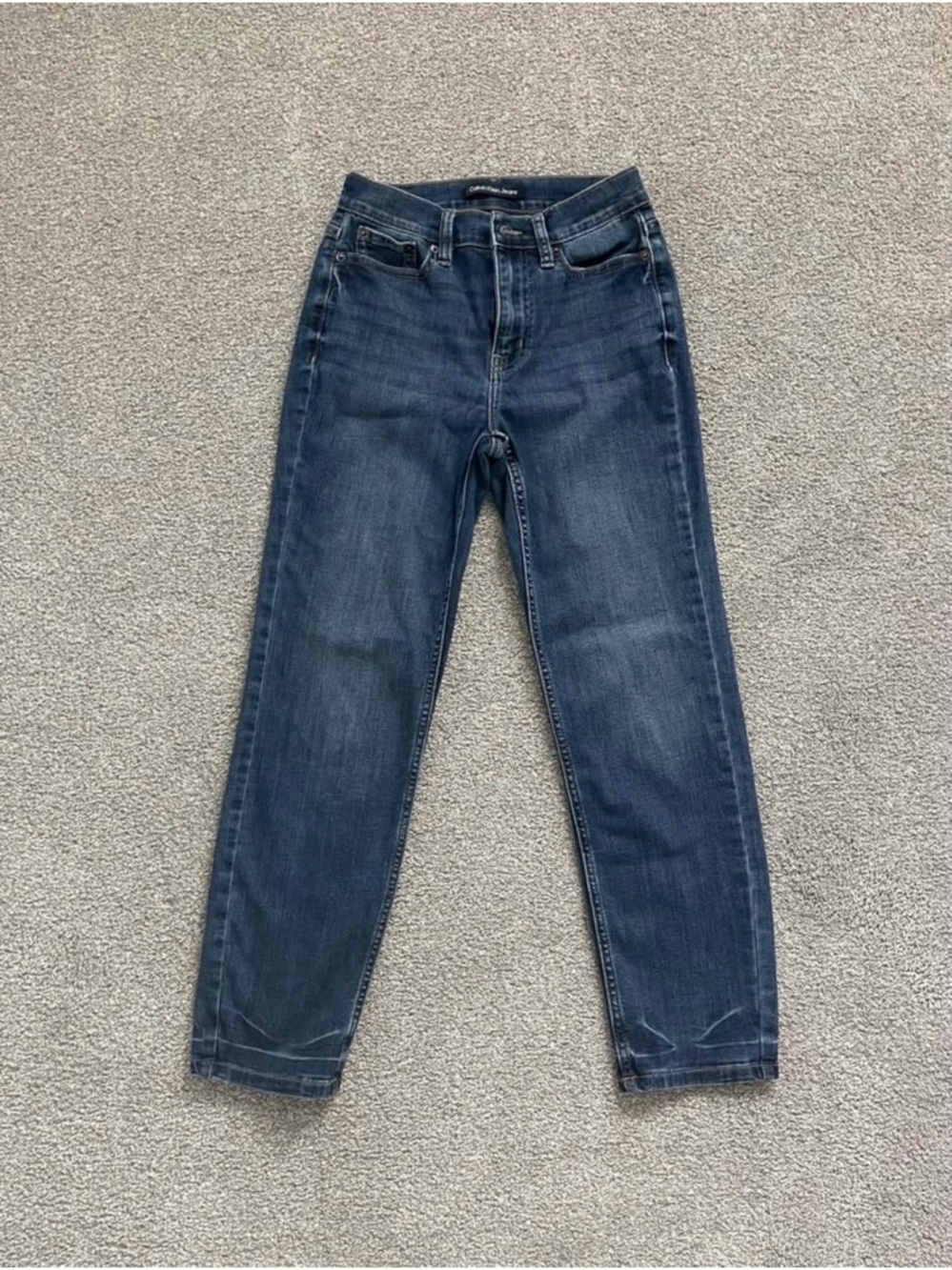 Calvin Klein Jeans Dark Blue Straight Leg Denim